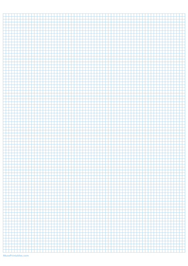 1/8 Inch Light Blue Graph Paper: A4-sized paper (8.27 x 11.69)