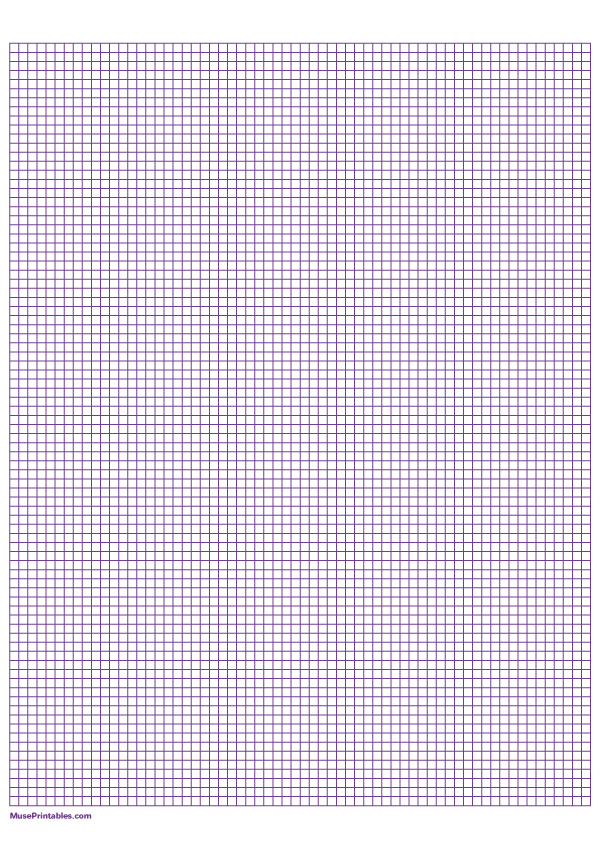 1/8 Inch Purple Graph Paper: A4-sized paper (8.27 x 11.69)