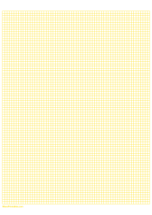 1/8 Inch Yellow Graph Paper - A4