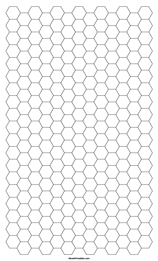 Printable Hexagon Graph Paper Printable Hexagon Graph Paper