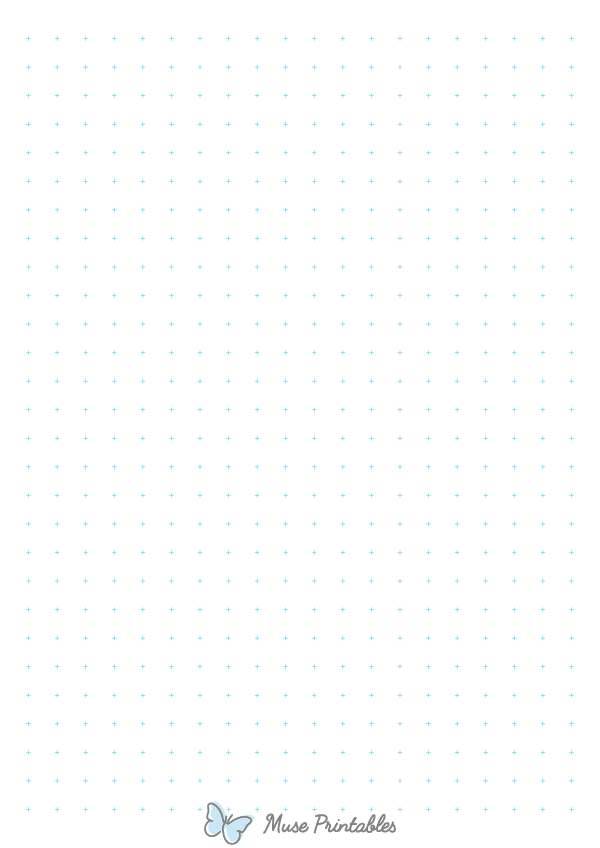 1 cm Blue Cross Grid Paper : A4-sized paper (8.27 x 11.69)