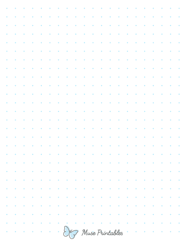 1 cm Blue Cross Grid Paper : Letter-sized paper (8.5 x 11)