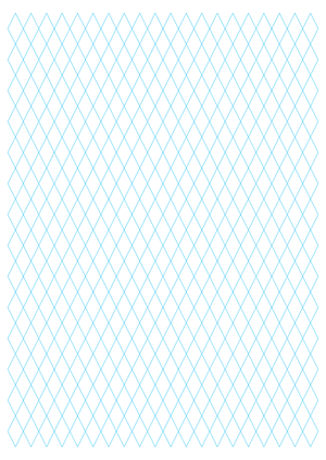 1 cm Blue Diamond Graph Paper  - A4