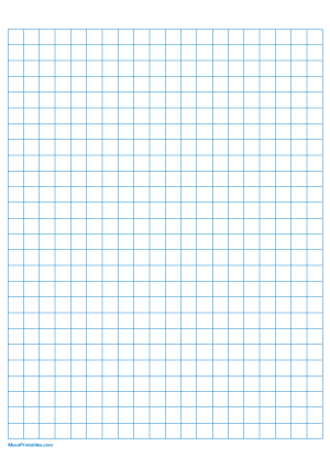 1 cm Blue Graph Paper - A4