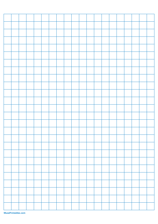 1 cm Blue Graph Paper: A4-sized paper (8.27 x 11.69)