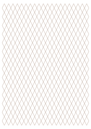 Printable 1 Inch Gray Triangle Graph Paper for A4 Paper