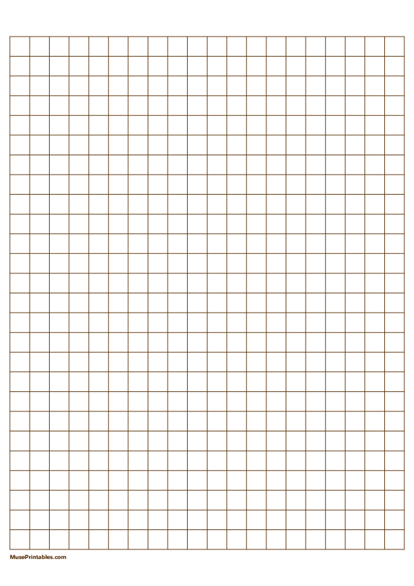 1 cm Brown Graph Paper: A4-sized paper (8.27 x 11.69)