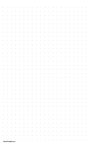1 cm Dot Grid Paper - Legal