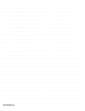 1 cm Dot Grid Paper - Letter
