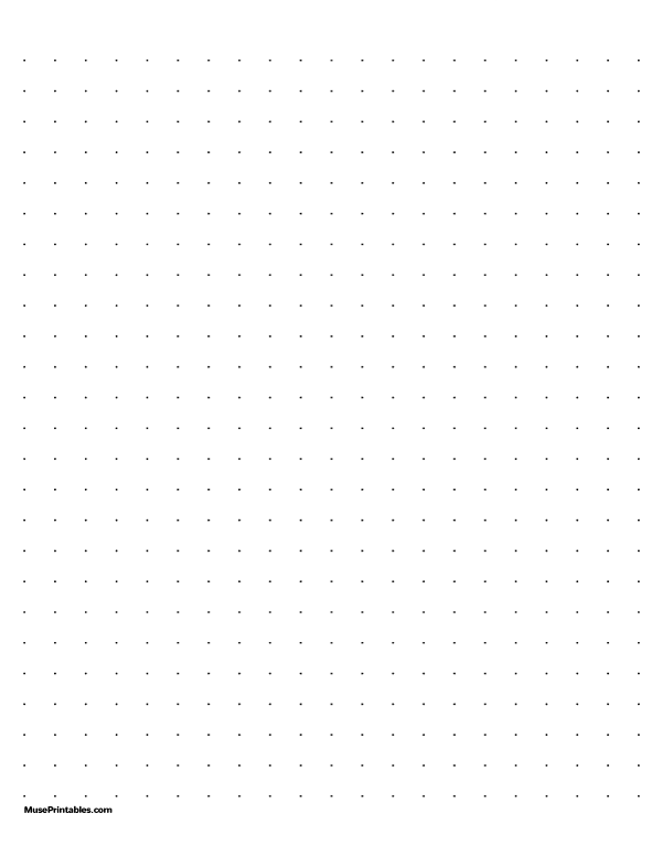 1 cm Dot Grid Paper: Letter-sized paper (8.5 x 11)
