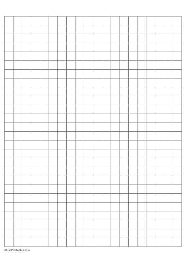 Printable 1 cm Gray Graph Paper for A4 Paper