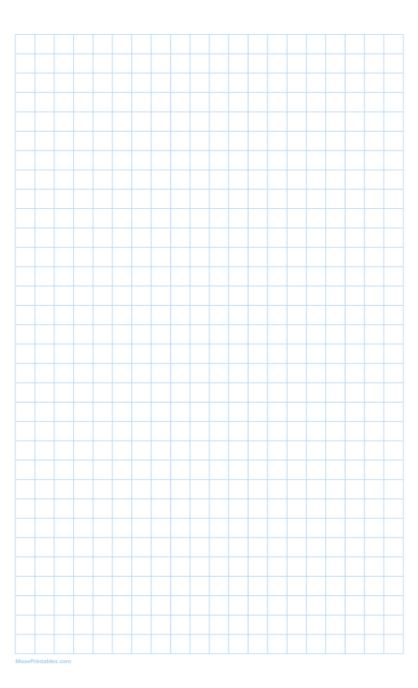 1 cm Light Blue Graph Paper: Legal-sized paper (8.5 x 14)