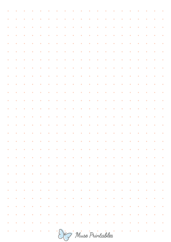 1 cm Orange Cross Grid Paper : A4-sized paper (8.27 x 11.69)