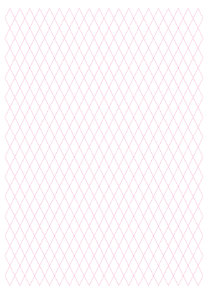1 cm Pink Diamond Graph Paper  - A4