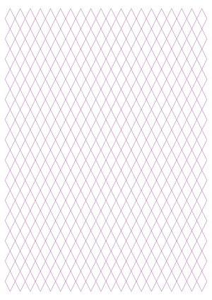1 cm Purple Diamond Graph Paper  - A4