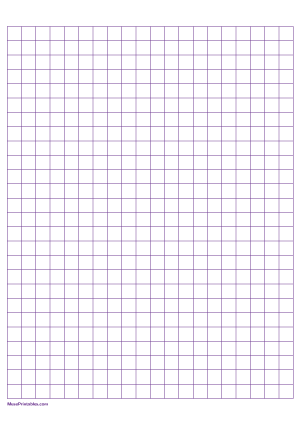 1 cm Purple Graph Paper - A4