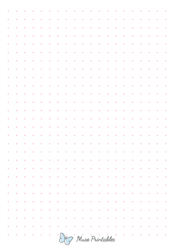 1 cm Red Cross Grid Paper : A4-sized paper (8.27 x 11.69)