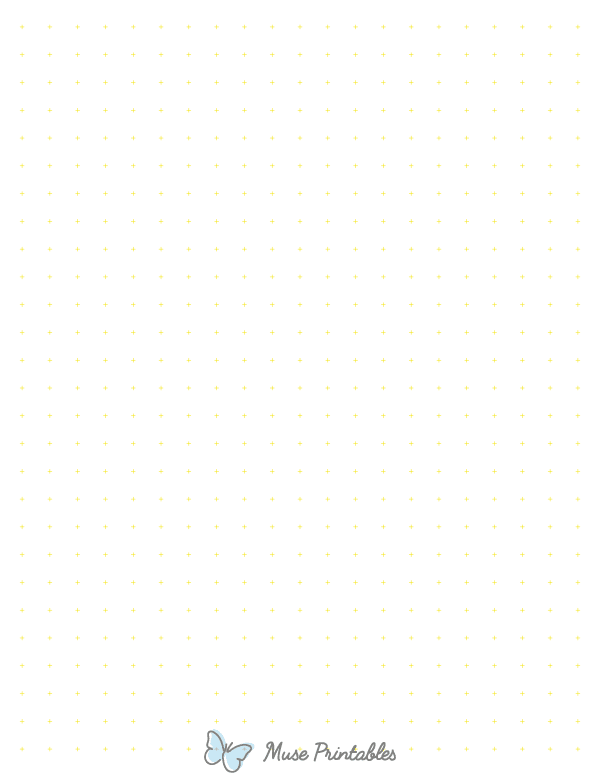 1 cm Yellow Cross Grid Paper : Letter-sized paper (8.5 x 11)