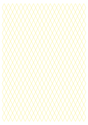 1 cm Yellow Diamond Graph Paper  - A4