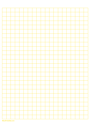 1 cm Yellow Graph Paper - A4