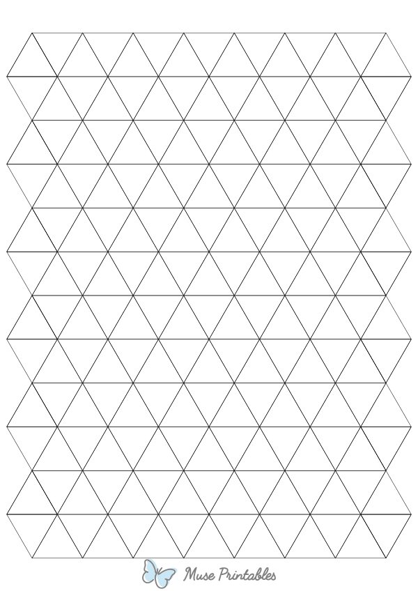 1 Inch Black Triangle Graph Paper : A4-sized paper (8.27 x 11.69)