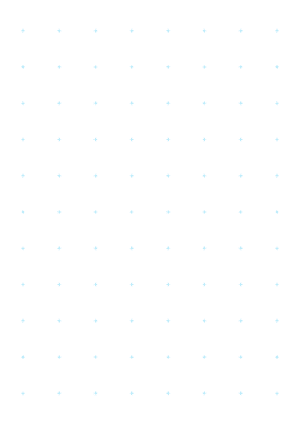 1 Inch Blue Cross Grid Paper  - A4