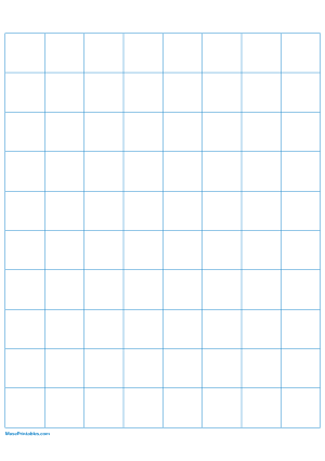 1 Inch Blue Graph Paper - A4