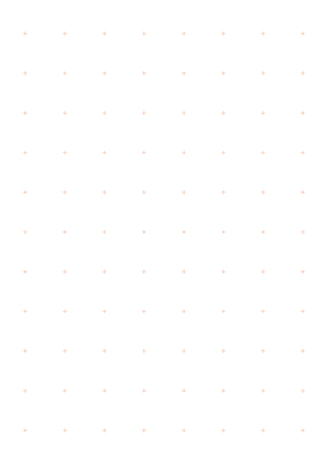 1 Inch Orange Cross Grid Paper  - A4