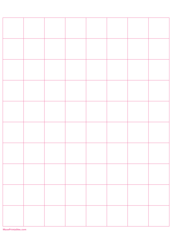 1 Inch Pink Graph Paper: A4-sized paper (8.27 x 11.69)