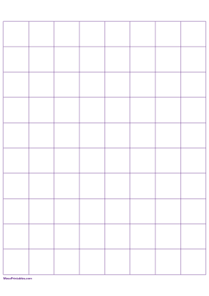 1 Inch Purple Graph Paper - A4