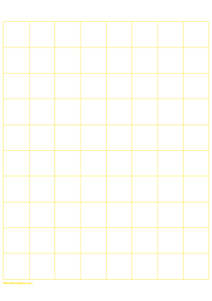 1 Inch Yellow Graph Paper - A4