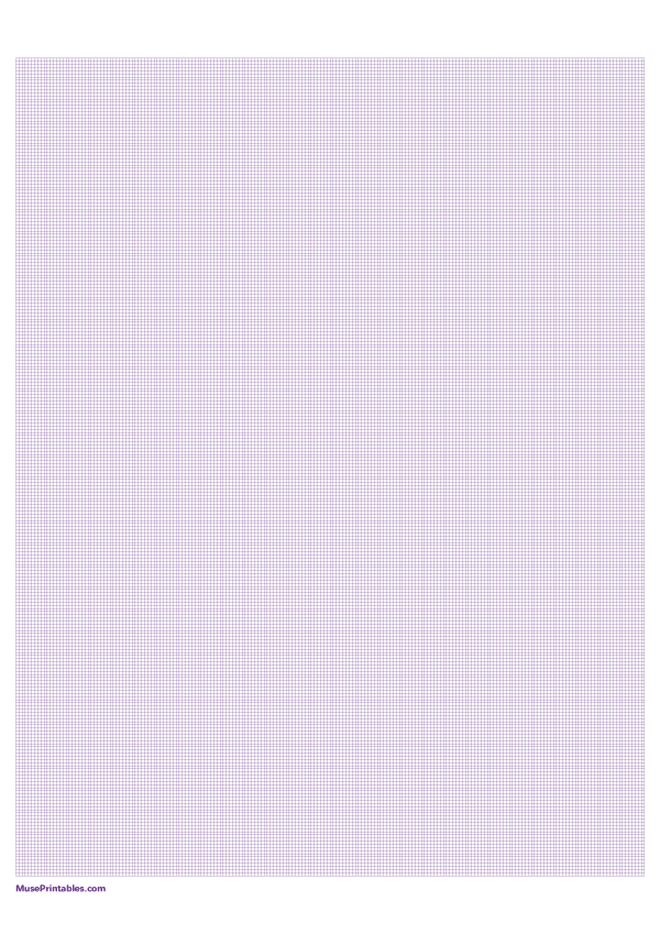1 mm Purple Graph Paper: A4-sized paper (8.27 x 11.69)