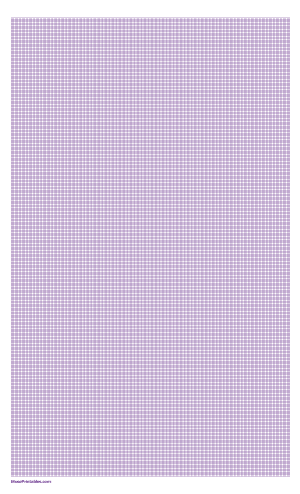 1 mm Purple Graph Paper - Legal