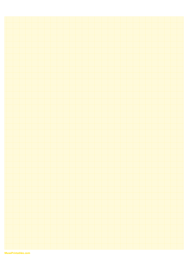 1 mm Yellow Graph Paper: A4-sized paper (8.27 x 11.69)