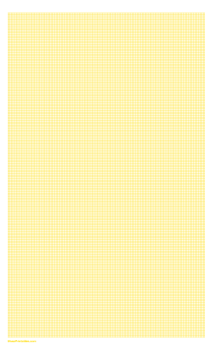 1 mm Yellow Graph Paper - Legal