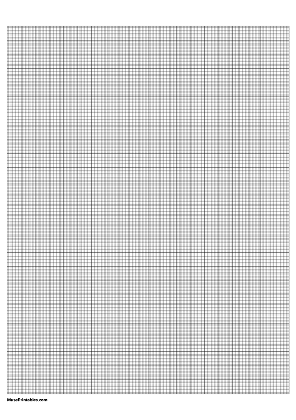 10 Squares Per Centimeter Black Graph Paper : A4-sized paper (8.27 x 11.69)