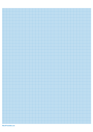10 Squares Per Centimeter Blue Graph Paper  - A4