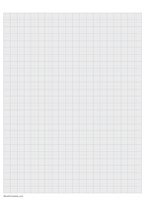 10 Squares Per Centimeter Gray Graph Paper : A4-sized paper (8.27 x 11.69)