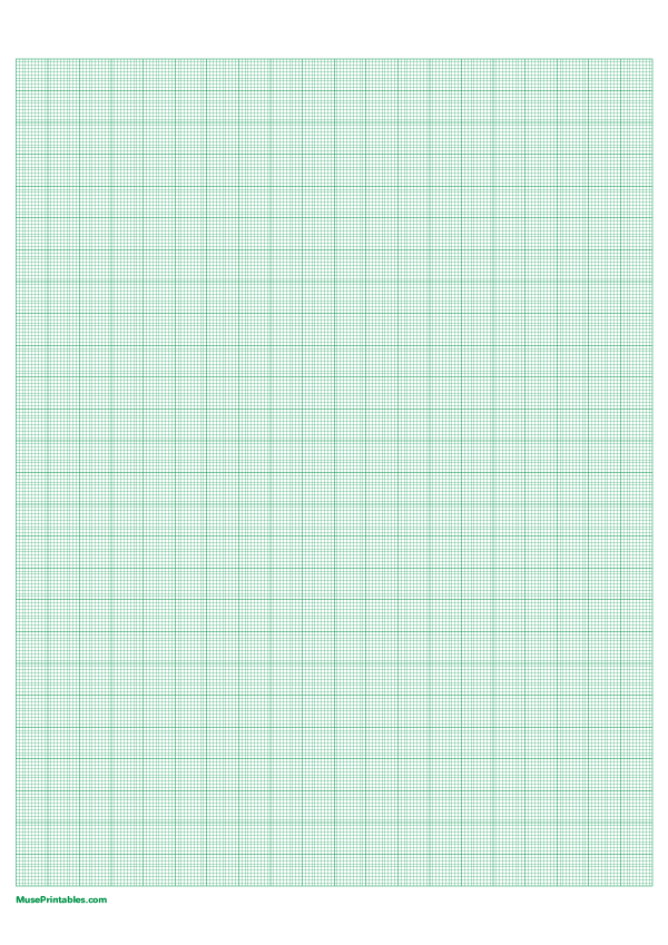 10 Squares Per Centimeter Green Graph Paper : A4-sized paper (8.27 x 11.69)