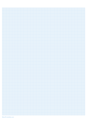 10 Squares Per Centimeter Light Blue Graph Paper  - A4