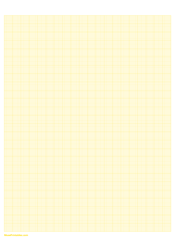 10 Squares Per Centimeter Yellow Graph Paper : A4-sized paper (8.27 x 11.69)