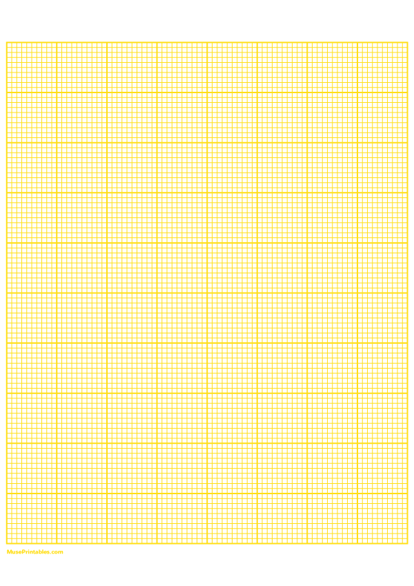 printable 10 squares per inch yellow graph paper for a4 paper