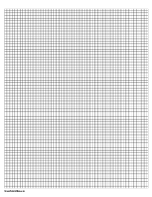 11 Squares Per Inch Black Graph Paper  - Letter