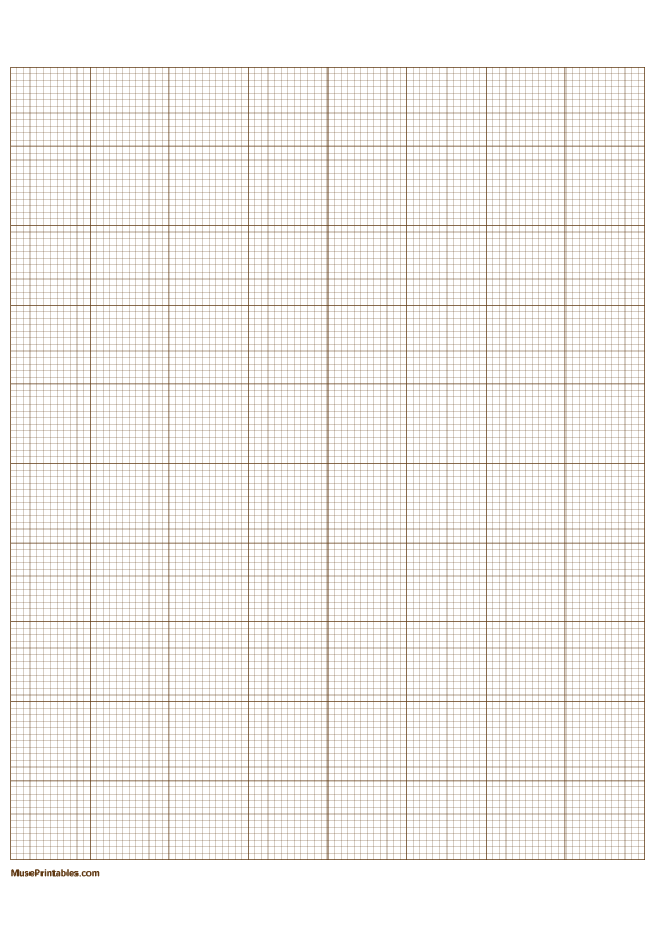 12 Squares Per Inch Brown Graph Paper : A4-sized paper (8.27 x 11.69)