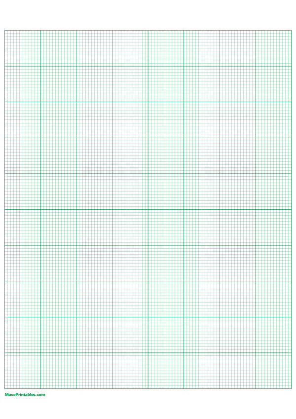 12 Squares Per Inch Green Graph Paper : A4-sized paper (8.27 x 11.69)