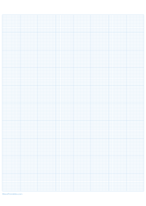 12 Squares Per Inch Light Blue Graph Paper  - A4
