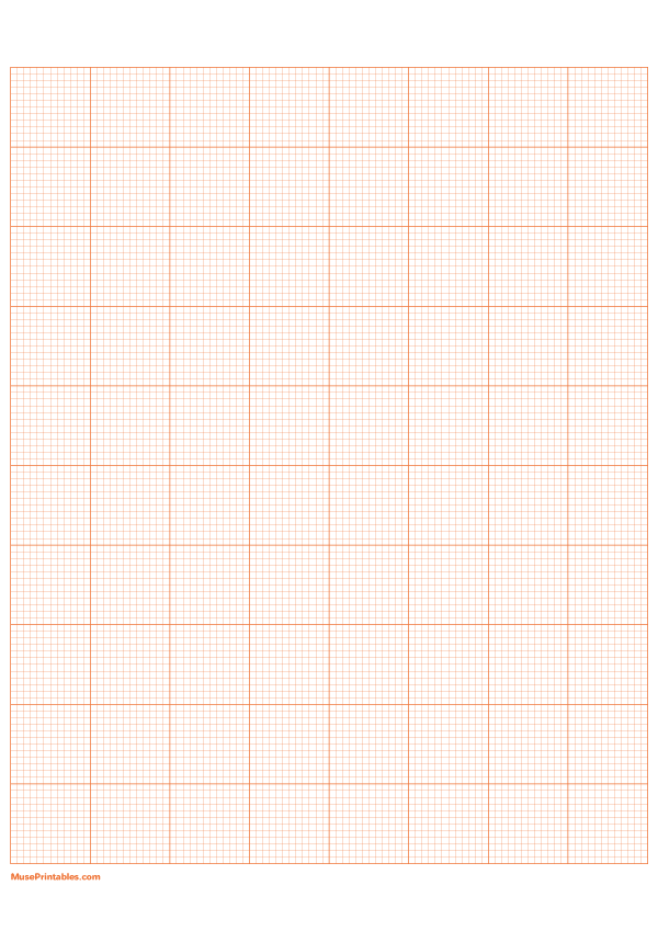 12 Squares Per Inch Orange Graph Paper : A4-sized paper (8.27 x 11.69)