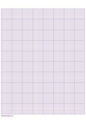 12 Squares Per Inch Purple Graph Paper  - A4