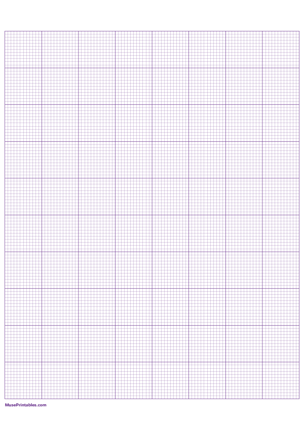 12 Squares Per Inch Purple Graph Paper : A4-sized paper (8.27 x 11.69)