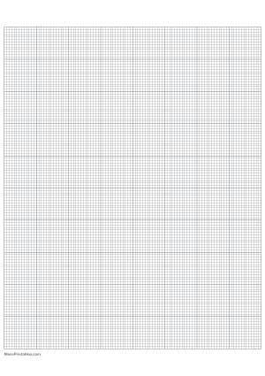 13 Squares Per Inch Gray Graph Paper  - A4